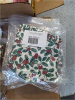 Longaberger Holly Liners and Ribbon