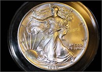 1989 American Silver Eagle, 1 oz silver