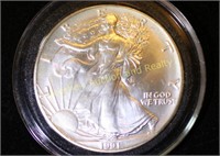 1991American Silver Eagle, 1 oz silver