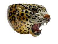 Italian Ceramic Cheetah Planter