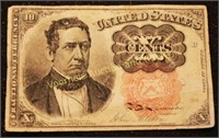 1863 - 10 cent paper fractional currency, photo of
