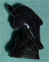 Carved Gemstone Dolphin 1 1/2"