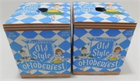 2 Old Style Oktoberfest 4-pks w/ Empty Cans