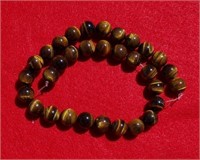 Tiger Eye12mm Beads Round About 30 Pc