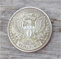 Zero F**ks Challenge Hobo Style Coin