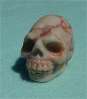 Carved Gemstone Skull 1 1/2"