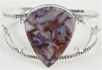 Lake Superior Agate Bangle Bracelet