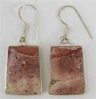 Lake Superior Agate Hook Earrings