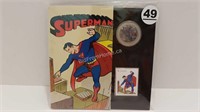 SUPERMAN 50c COIN & STAMP