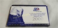 2000 US Mint State Quarters Proof Set