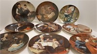 9 NORMAN ROCKWELL COLLECTOR PLATES