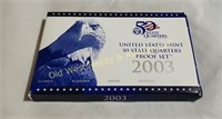 2003 US Mint State Quarters Proof Set