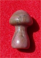 Carved Gemstone Mushroom 1 1/2"