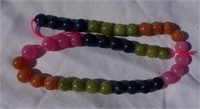 String Assorted Gemstone Beads 8mm