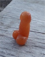 1" Carved Gem Stone Penis