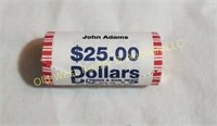 Roll of John Adams Dollar Coins