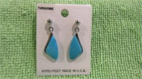 TURQUOISE EARRINGS MADE IN THE USA, NEW