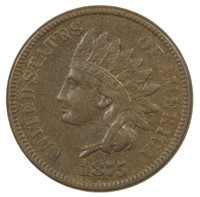EF 1875 Indian Cent