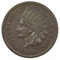 Choice EF 1876 Indian Cent