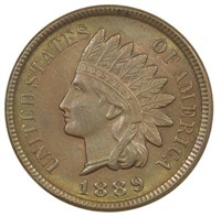 Choice Unc 1889 Indian Cent