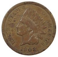 VF 1908-S Indian Cent