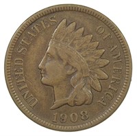 VF 1908-S Indian Cent