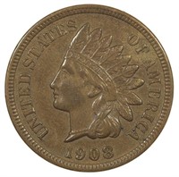 Choice EF 1908-S Indian Cent