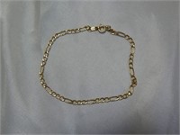 14K Gold Bracelet Italy 7" .95 grams