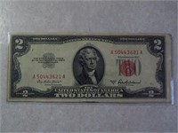 1953 $2 Two Dollar Bill Red Note Seal