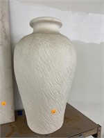 Large textured vase. 29in tall. Approx.
