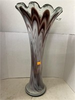 Mid Century tall vase. 19in tall.