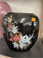 Glass vase. 8.5x 8in.