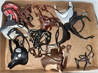 Horse saddles & gear.