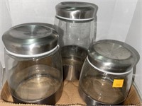 Glass & Metal Canisters.