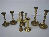 Candlestick Lot Brass etc