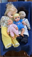 4 vintage Doll Lot