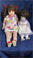 2 VTG Porcelain head and hands Dolls