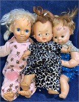 3 VTG Dolls 1 Ideal Flinstones Pebbles IDeal doll