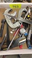 Ridgid Pipe Cutters and Assortment of Tools