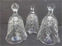 Group of 3 Rogaska Crystal Bells