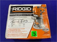 Ridgid tested and runs 1.5 peak HP Router