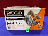 Ridgid tested and runs 6.5 Magnesium framing saw