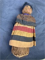 Early Seminole Indian Doll, 8.25" h