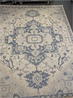 Ralph Lauren Percy Ivory/Blue Wool Carpet 8x10