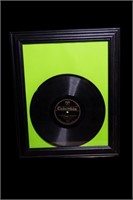 Framed Riley Puckett Vinyl Record