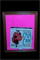 Framed Can Can Vinyl Record and Jacket