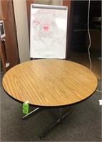 5' Round Table & White Board w/Easel