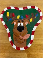 Scooby doo Christmas plate