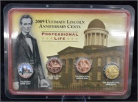 24 K Gold Clad 2009 Abraham Lincoln Legacy Coin Se
