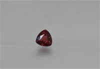 1.20ct Red Pink Rhodolite Garnet Trillion Cut